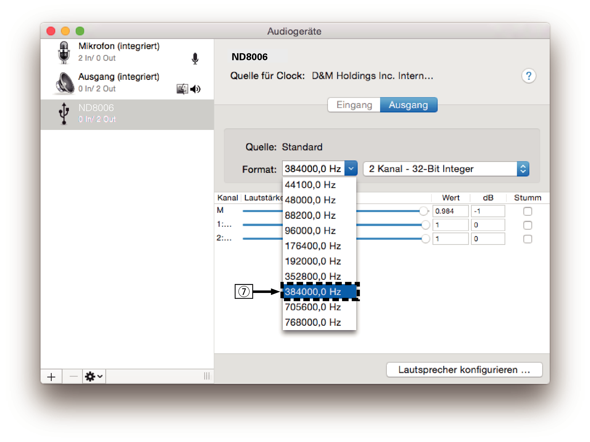 MacOS setting 2 ND8006